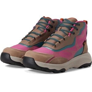 Teva Pink and Tan Sneakers with Rugged Outsole